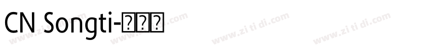 CN Songti字体转换